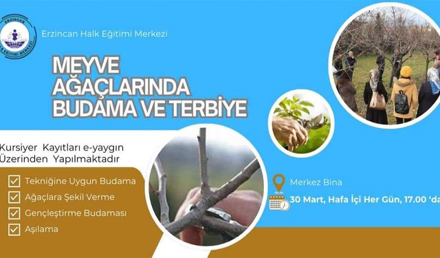 "Meyve Ağaçlarında Budama ve Terbiye" Kursu