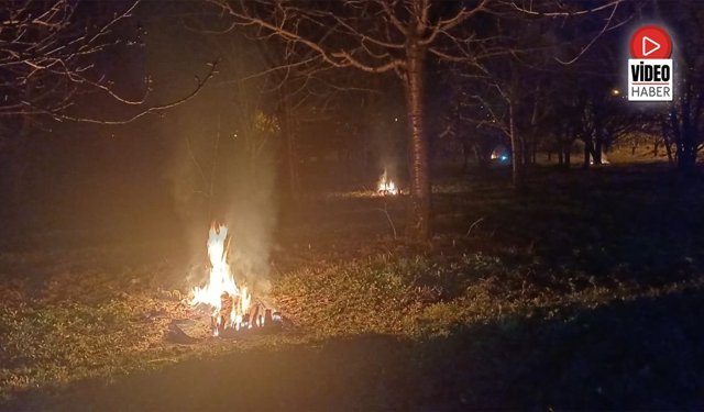 Erzincan'da Don Nöbeti: Üreticiler Sabaha Kadar Ateş Yaktı