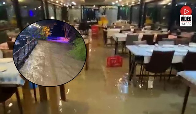 Yağış Sele Dönüştü: Restoran Savaş Alanına Döndü