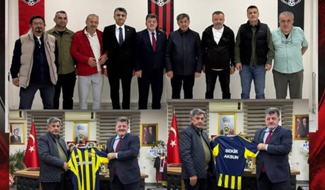 Başkan Aksun’a Fenerbahçe Forması Hediye Edildi
