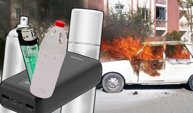 Araçlarda Bırakılan Malzemeler Yangına Neden Olabilir!