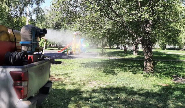 Parklar ve Mesire Alanları Tek Tek İlaçlanıyor