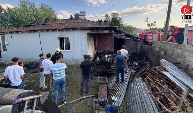 Erzincan'da Ev Yangını