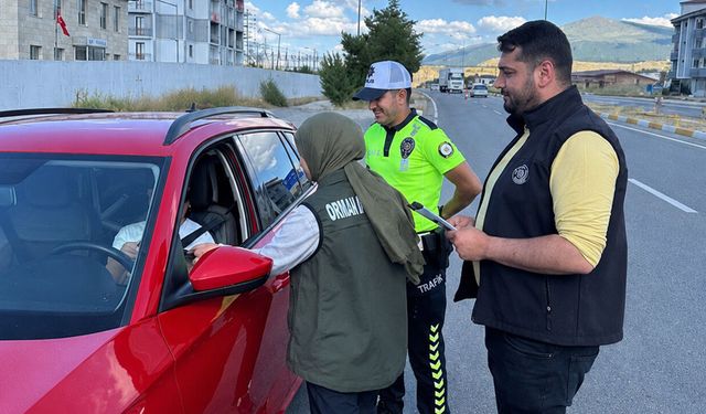 Sürücülere Orman Yangını Bilgilendirmesi
