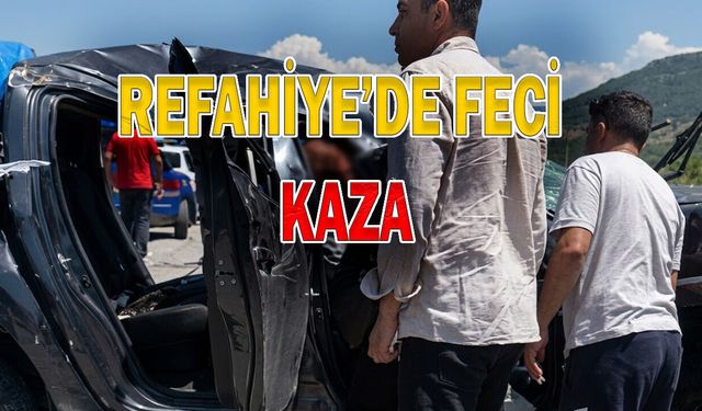 Refahiye'de Feci Kaza: Biri Ağır İki Yaralı
