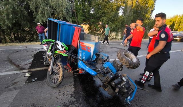 Çağlayan Yolunda Traktör ile Pat pat Kazası; 1 Ölü