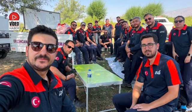 Erzincan AFAD ve JAK Ekiplerinden Su Üstü Arama Kurtarma Tatbikatı