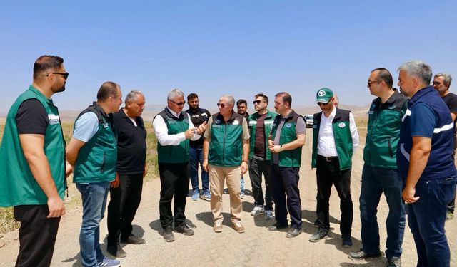 Erzincan'da Arazi Toplulaştırma Çalışmalarına Yakın Takip