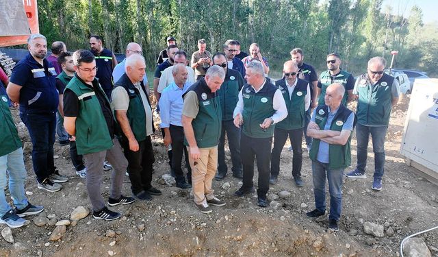 DSİ Heyeti Turnaçayırı Barajı Sulama Projesi'ni Sahada İnceledi