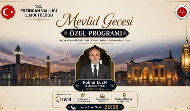 Mevlid Gecesi Özel Programı Düzenlenecek