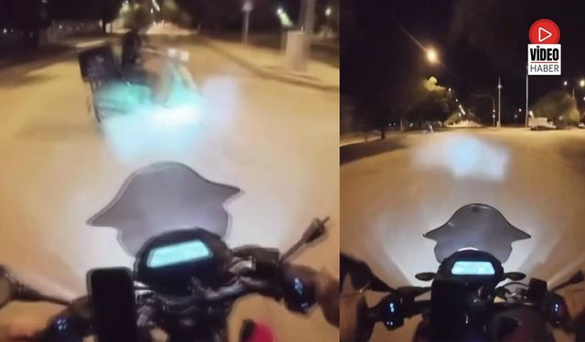 Erzincan'da İki Motosikletin Çarpışma Anı Kask Kamerasına Yansıdı