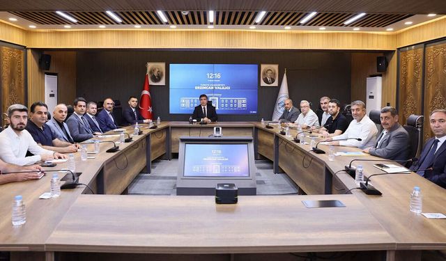 Erzincan’da Kamu Hizmetleri İçin Koordinasyon Toplantısı