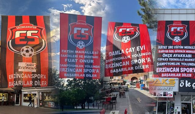 Erzincanspor’a Bayraklı Destek