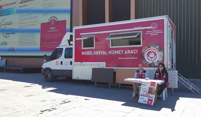 Aile Bakanlığının Mobil Aracı Erzincan’da