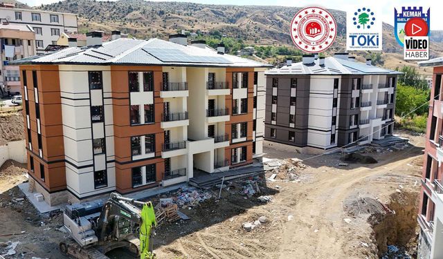 Kemah 2. Etap TOKİ’de Çalışmalar Son Aşamaya Geldi
