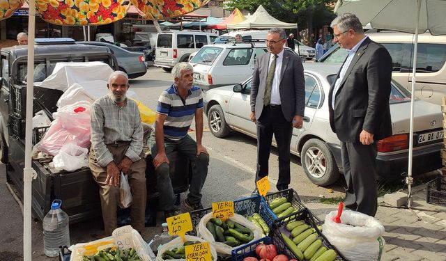 Şevki Akdağ Buğday Pazarı’nda Ekonomiyi Dinledi