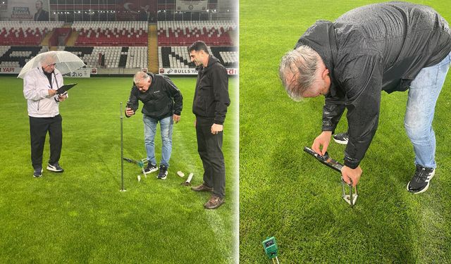 13 Şubat Şehir Stadı Zemini İncelendi