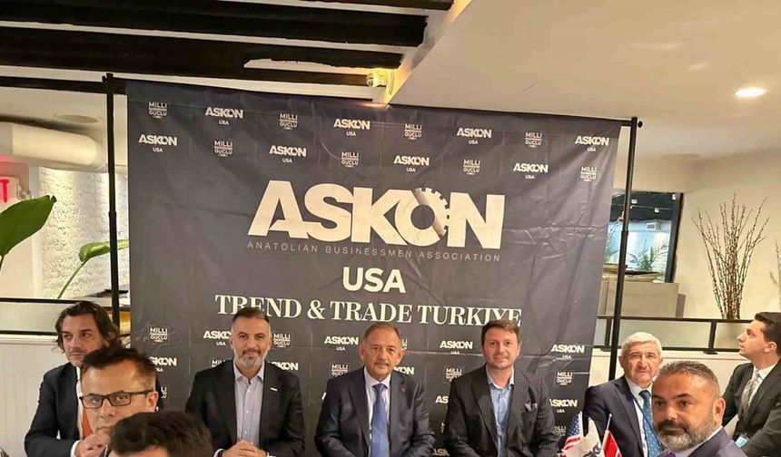 Bakan Özhaseki, ABD’de Türk iş adamlarıyla buluştu