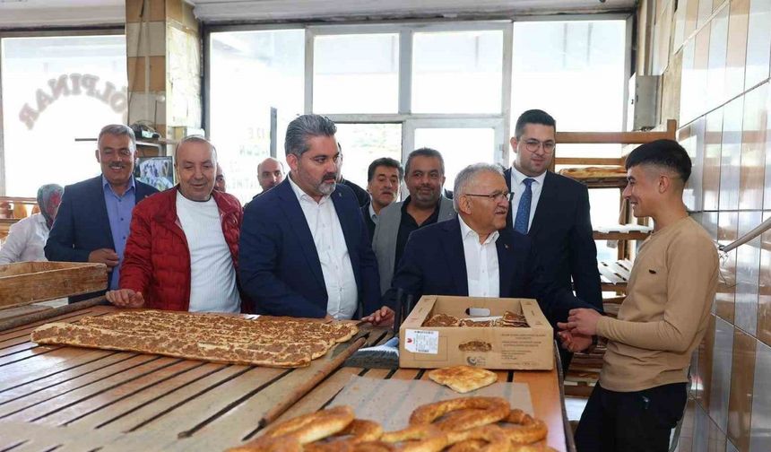 Başkan Büyükkılıç’tan Pınarbaşı’da esnaf ziyareti
