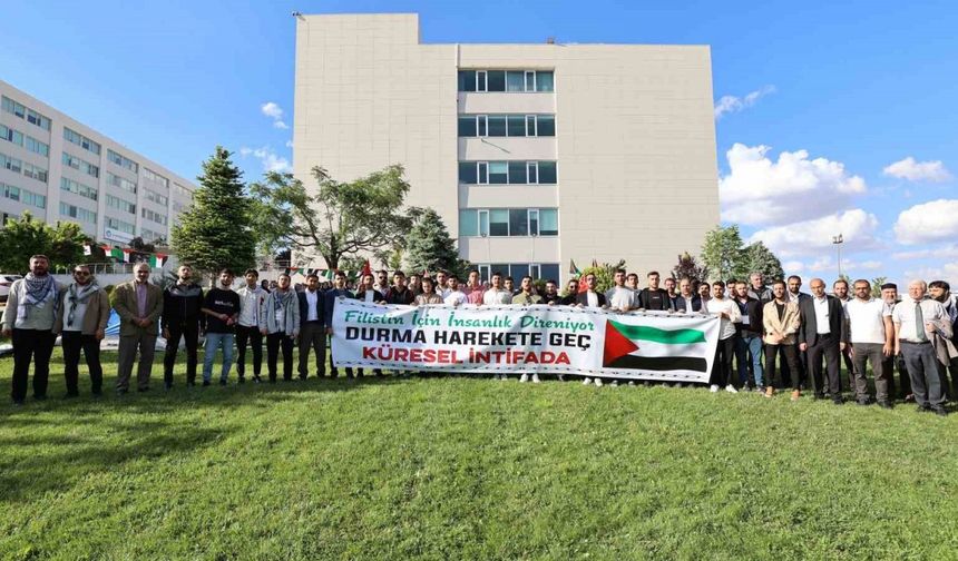 GİBTÜ öğrencilerinden Gazze’ye destek için "Çadır Nöbeti"