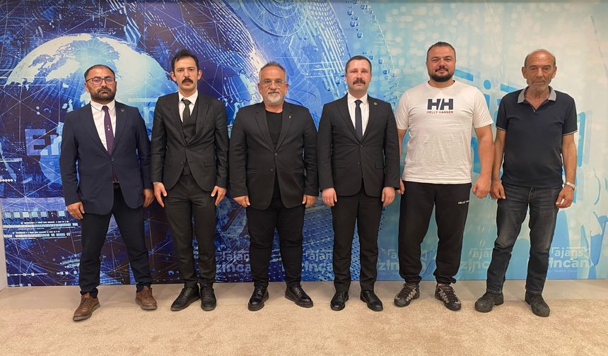 Ülkü Ocaklarından Ajans Erzincan’a Ziyaret