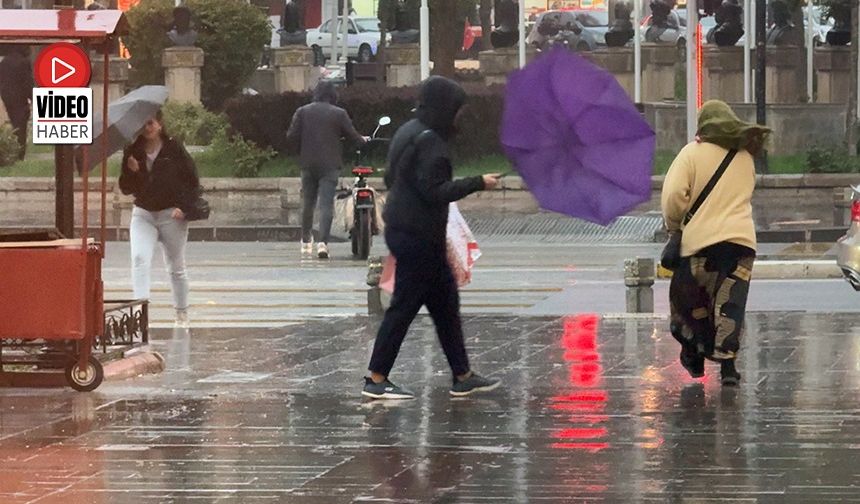 Erzincan Dörtyol’da Fırtına ve Kuvvetli Yağış Etkili Oldu