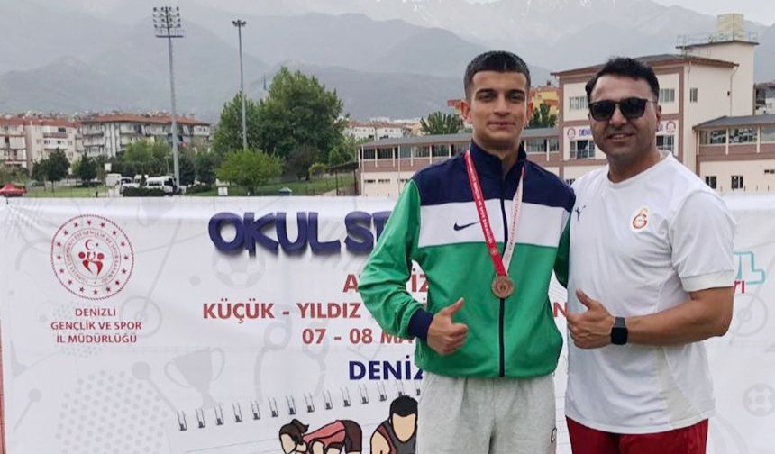 Erzincanlı Atlet Görkem Efe Tan Türkiye Üçüncüsü Oldu