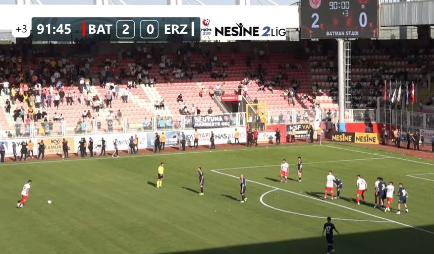 Erzincanspor Son Maçında Batman Petrolspora 2-0 Mağlup Oldu
