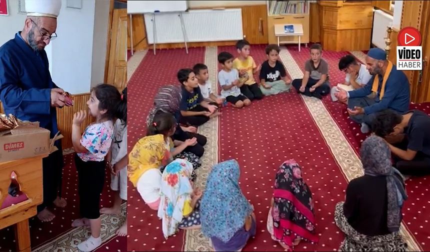 Erzincan’da Kur’an Kursu Öğrencilerine İmamdan İkram