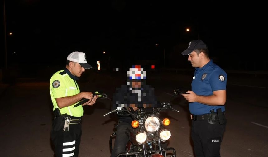 Erzincan’da Motosikletlilere Sıkı Denetim