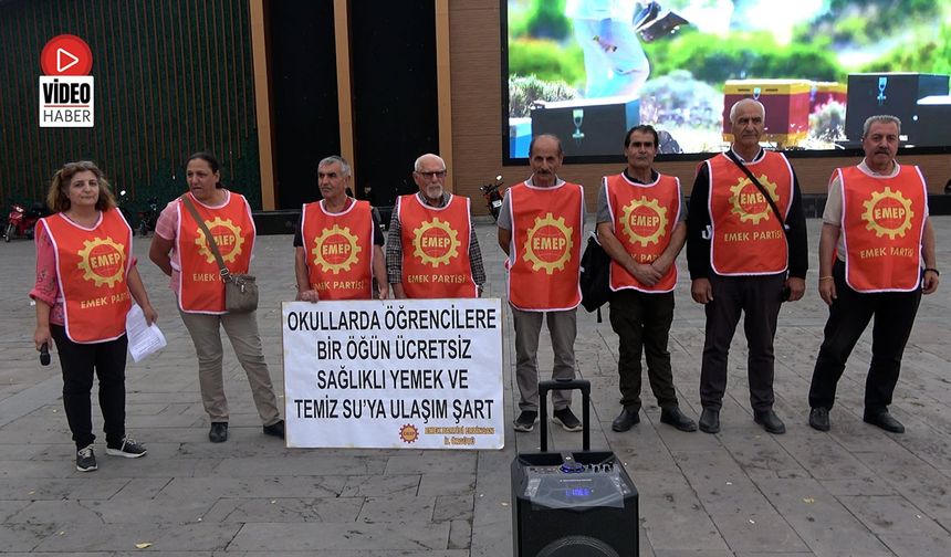 “Okullarda Bir Öğün Ücretsiz, Sağlıklı Yemek ve Temiz Suya Erişim Şarttır”