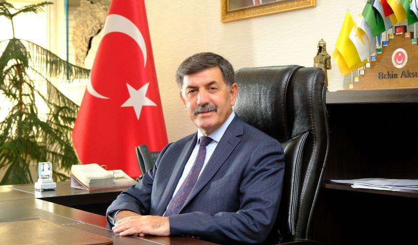 Bekir Aksun; "Atatürk'ü, Vefatının 87. Yıldönümünde Şükran ve Özlemle Anıyorum