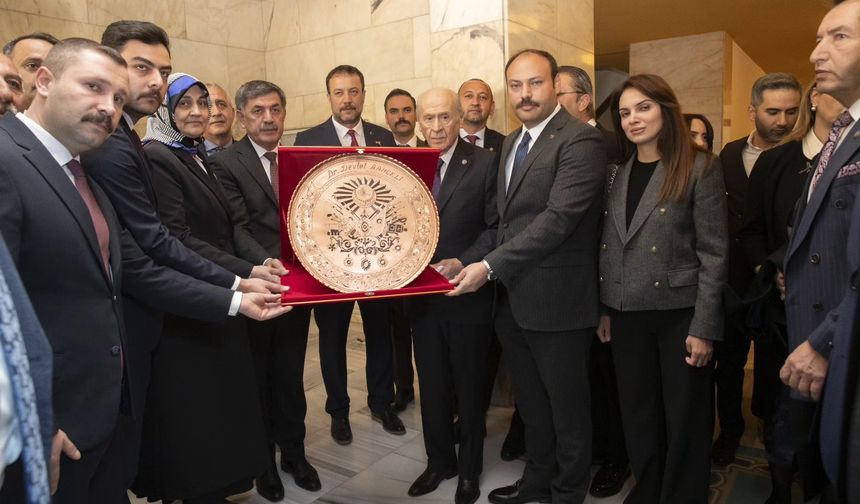 Erzincan MHP Heyeti TBMM’de Grup Toplantısına Katıldı