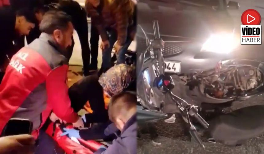 Otomobille Çarpışan Motosikletin Sürücüsü Yaralandı