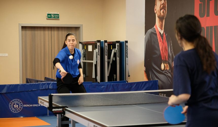 Erzincan GSB Yurtları Arası YurtLig Masa Tenisi İl Birinciliği Sona Erdi