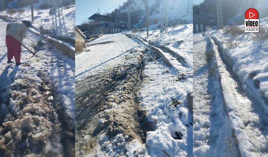 Buz Tutan Su Kanalları Kilimli Köyünde Mağduriyet Oluşturdu