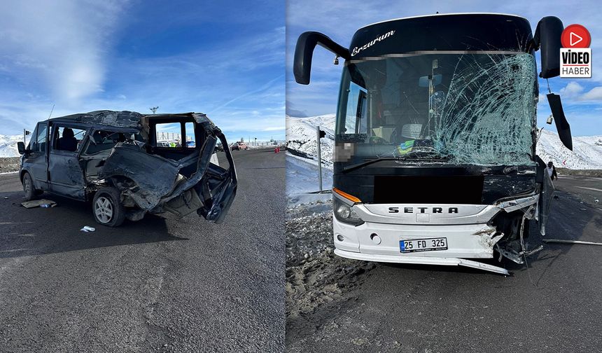 Kızıldağ'da Otobüs İle Minibüs Çarpıştı: 3 Yaralı