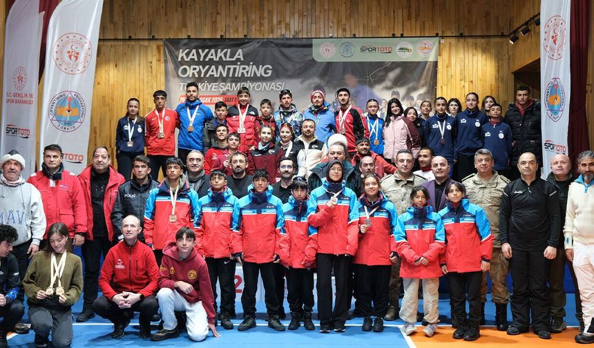 Kayakla Oryantiringde Milli Takım Seçmeleri Refahiye'de Yapıldı