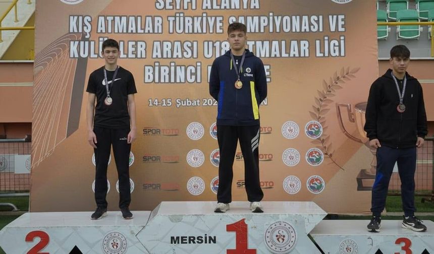 Genç Atlet Poyraz Aslan’dan Türkiye Şampiyonluğu