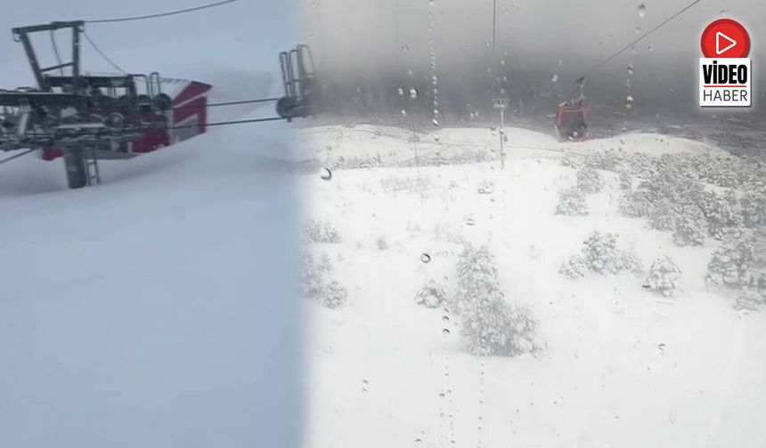 Ergan Dağı'nda Kar Rekoru: 2. Etap Teleski Hattı Kar Altında