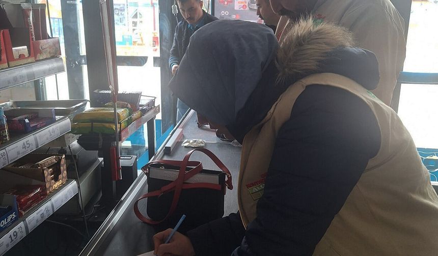 Otlukbeli' de Gıda Denetimi Yapıldı