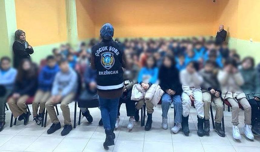 Erzincan'da Öğrencilere Güvenlik Eğitimi