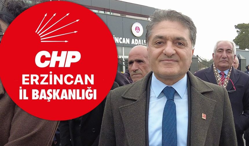 CHP Erzincan İl Başkanı Cevdet Ersoy Oldu