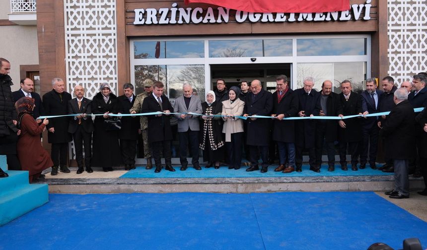 Erzincan Öğretmenevinin Açılışı Yapıldı