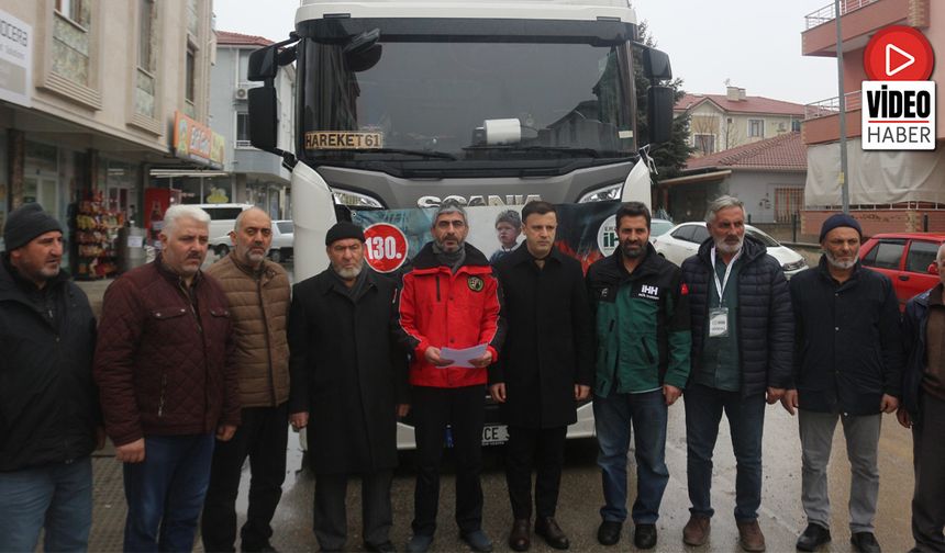 İyilik Kervanı Erzincan’dan Gazze’ye Yola Çıktı