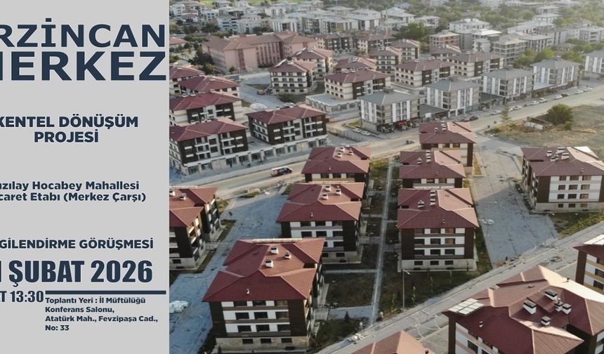 Merkez Çarşısı Esnafına Kentsel Dönüşüm Bilgilendirmesi Yapılacak