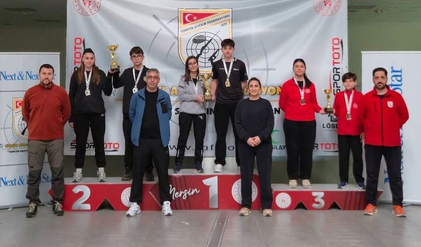 Erzincanlı Genç Atıcılardan Türkiye Rekoru
