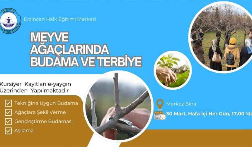 "Meyve Ağaçlarında Budama ve Terbiye" Kursu