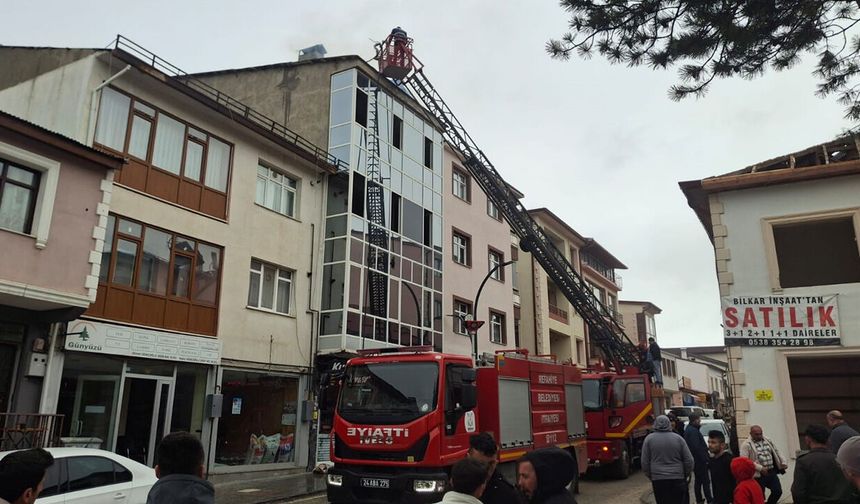 Refahiye'de Tarihi Lokantada Baca Yangını Paniğe Neden Oldu