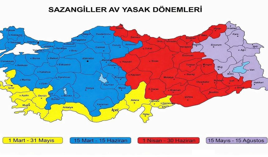 Erzincan’da Sazangiller İçin Av Yasağı 1 Nisan'da Başlıyor